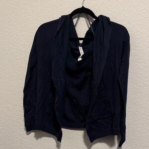Lululemon Athletica Dark Blue Knit buttonless cardigan